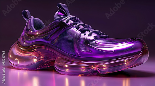 Futuristic Sneaker Design w...
