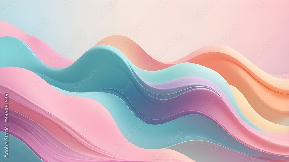 Abstract background with color waves Abstract background with color waves
