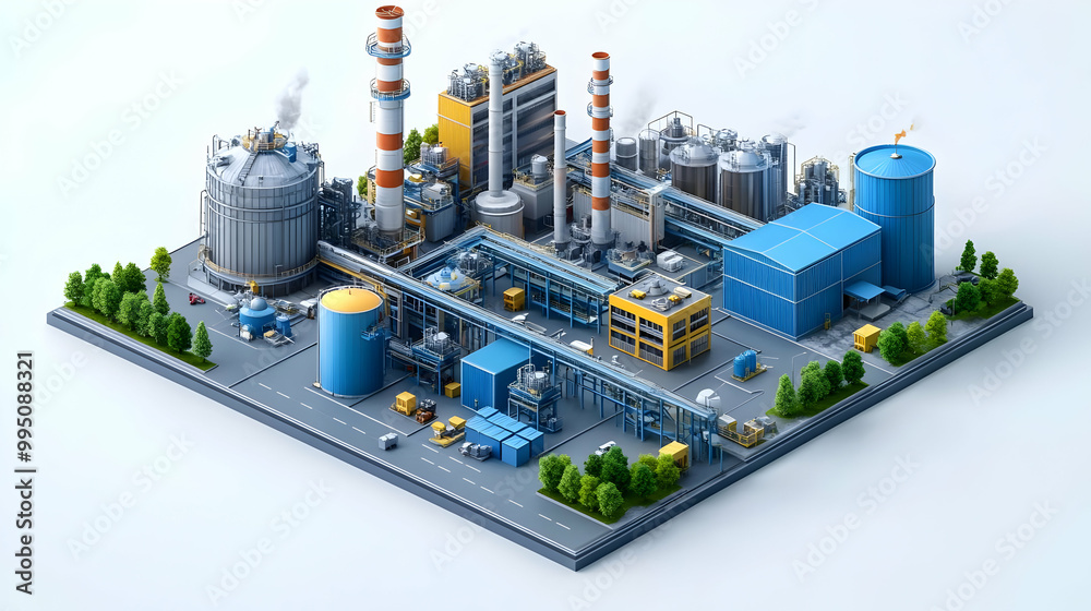 Industrial Complex - A Detailed Look at a Modern Factory Industrial Complex - A Detailed Look at a Modern Factory