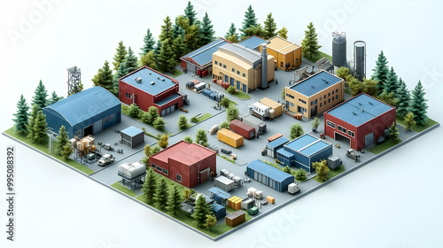 Industrial Complex Model wi...