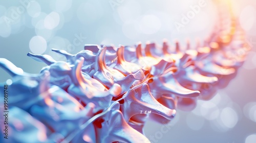 Close-Up of a Human Spinal Column