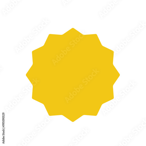 yellow starburst badges symbol vector design illustration