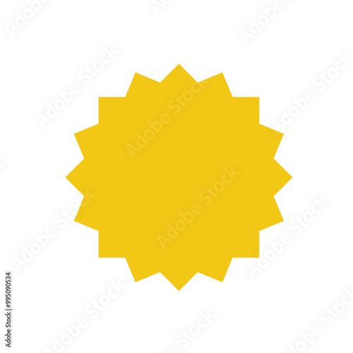 yellow starburst badges symbol vector design illustration