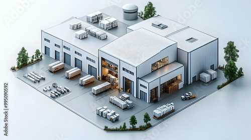 Industrial Building Model w...