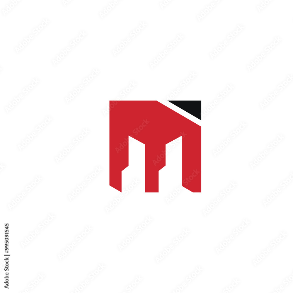 Letter M Construction Architecture Building Logo. Flat Vector Logo Design Template Element Letter M Construction Architecture Building Logo. Flat Vector Logo Design Template Element