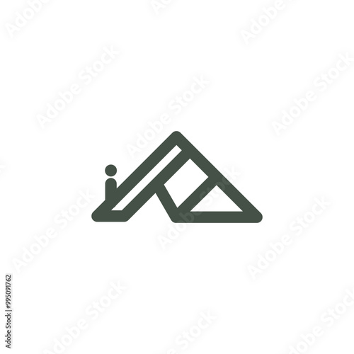 house symbol made of matches