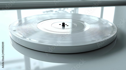 Vinyl Record Close Up, Circ...