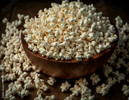 popcorn in a bowl, bowl of popcorn