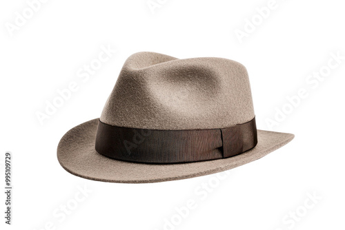 Elegant brown fedora hat with a classic design, perfect for fashion, events, or stylish outdoor activities.