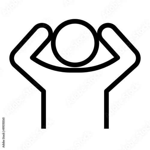 Mental Health condition line icon