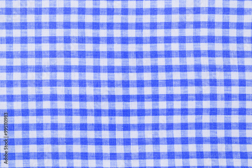 fabric check design blue and white 