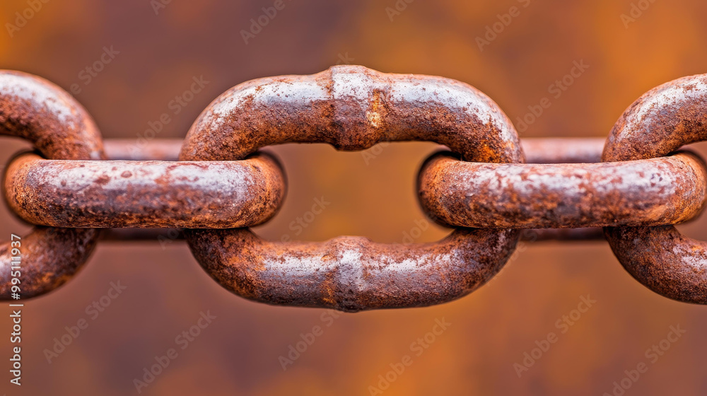 Explore the intricate beauty of rustic metal chain links featuring a weathered texture and vibrant patina against a clean backdrop. Explore the intricate beauty of rustic metal chain links featuring a weathered texture and vibrant patina against a clean backdrop.