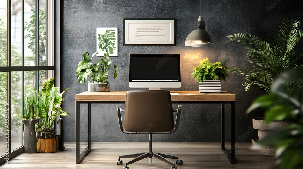 Fototapeta premium Workspace concept : creative work place desk and copy space. 