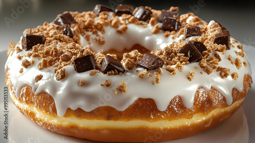 Glazed Donut with Chocolate...