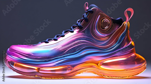 Futuristic Sneaker Design w...