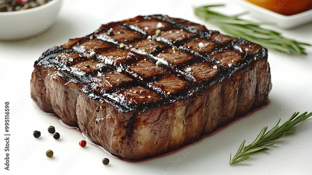 Grilled Steak with Rosemary and Peppercorns: A Culinary Delight Grilled Steak with Rosemary and Peppercorns: A Culinary Delight