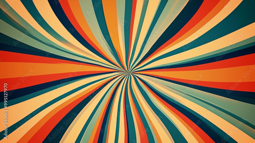 Fototapeta premium Trippy burst lines background. Psychedelic wavy stripes wallpaper. Linear sunburst swirl. Twisted and distorted curly texture.