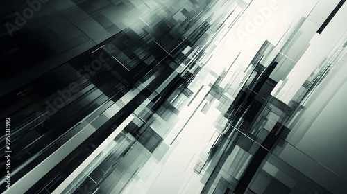 Futuristic tech lines intersecting on a muted background with a clean look