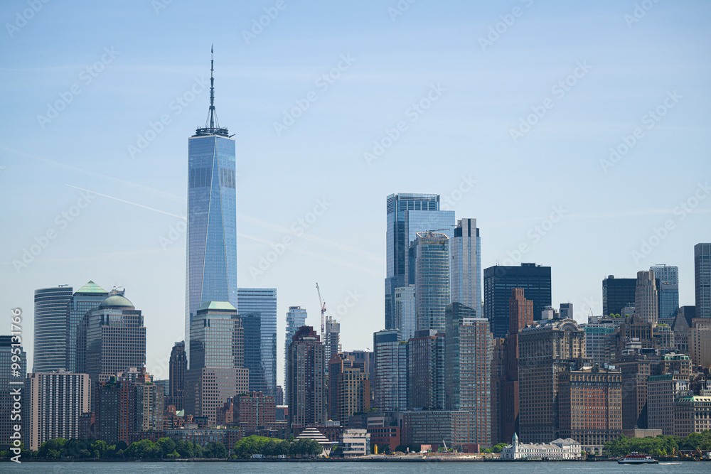 Obraz premium Buildings in the World Trade Center complex, including One World Trade Center