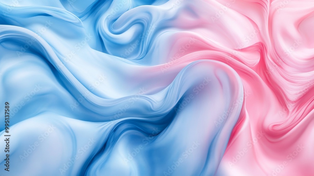 Tranquil Fluidity - Abstract Liquid Pattern in Soft Blues and Pinks Tranquil Fluidity - Abstract Liquid Pattern in Soft Blues and Pinks