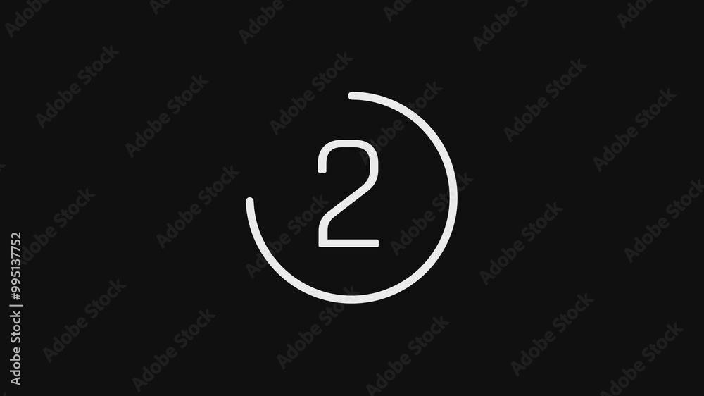 Round circle simple loading countdown 5 seconds. Round circle simple loading countdown 5 seconds.