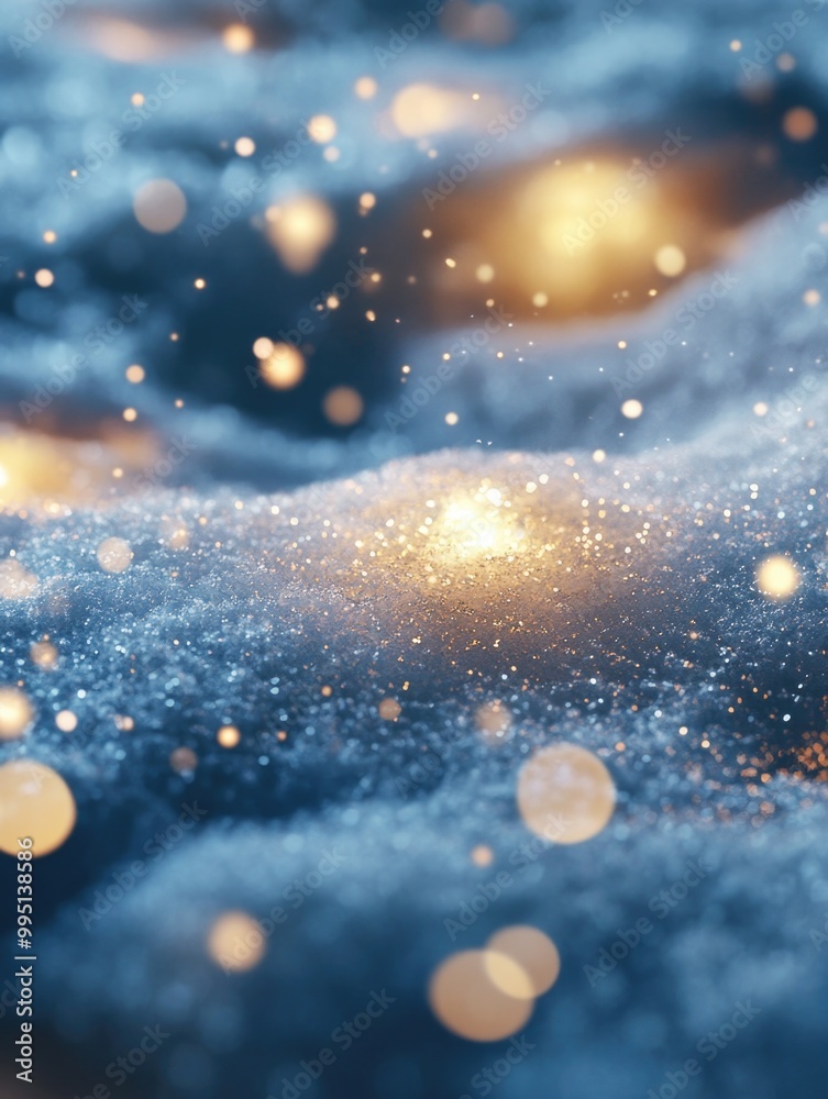 Obraz premium Spectacular Blue Glitter Background