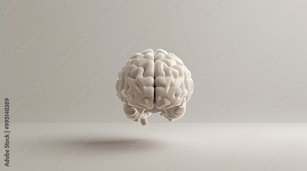 3D Brain Icon Artificial Intelligence icon