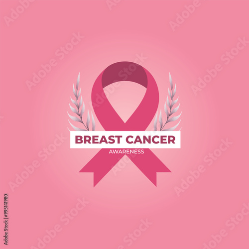 Breast cancer awareness month concept