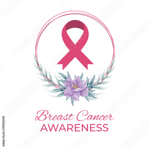 Breast cancer awareness month concept