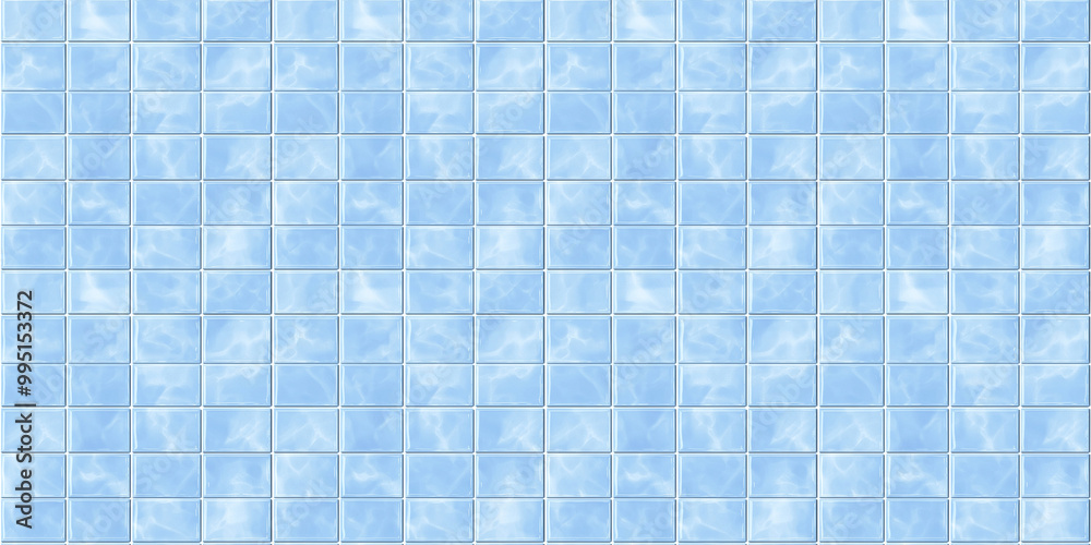 a seamless pattern of perfectly square, glossy blue tiles with white grout a seamless pattern of perfectly square, glossy blue tiles with white grout