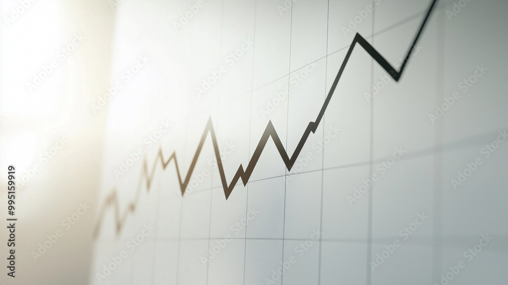 Detailed line graph illustrating steady GDP growth over time, highlighting the upward trend, professional economic analysis visualization. Detailed line graph illustrating steady GDP growth over time, highlighting the upward trend, professional economic analysis visualization.