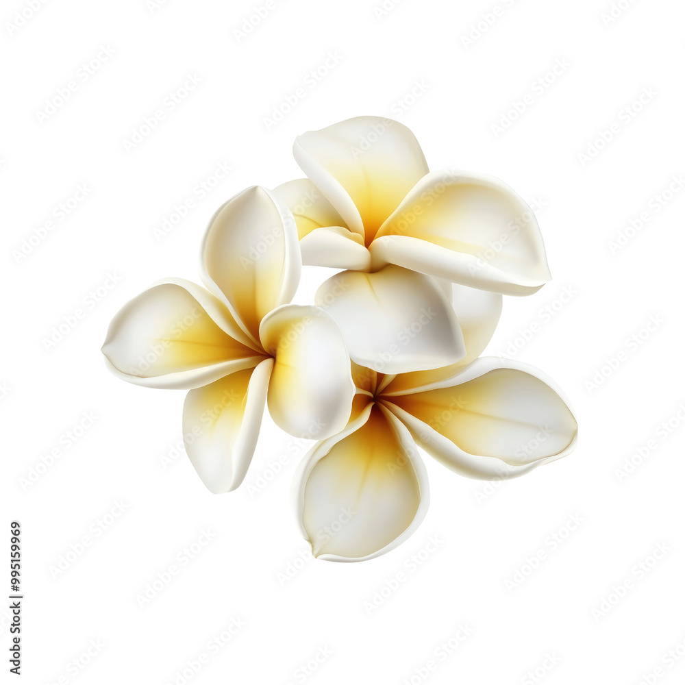 Fototapeta premium Closeup of Fragrant Plumeria Flowers