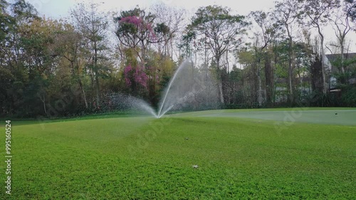 sprinkler spraying water