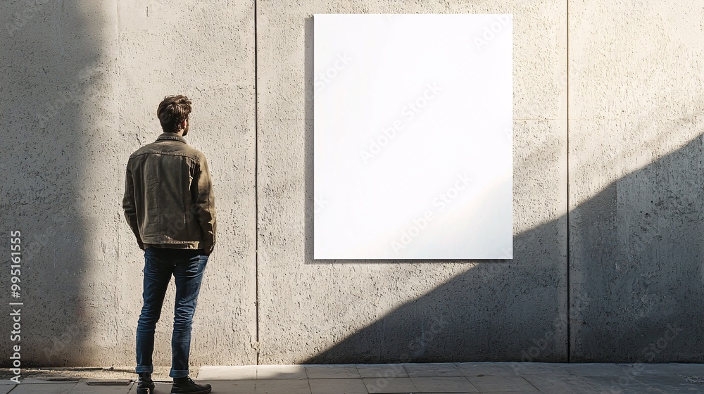 Fototapeta premium Elevate your message with this adaptable poster template, designed to showcase your content with plenty of customizable space.