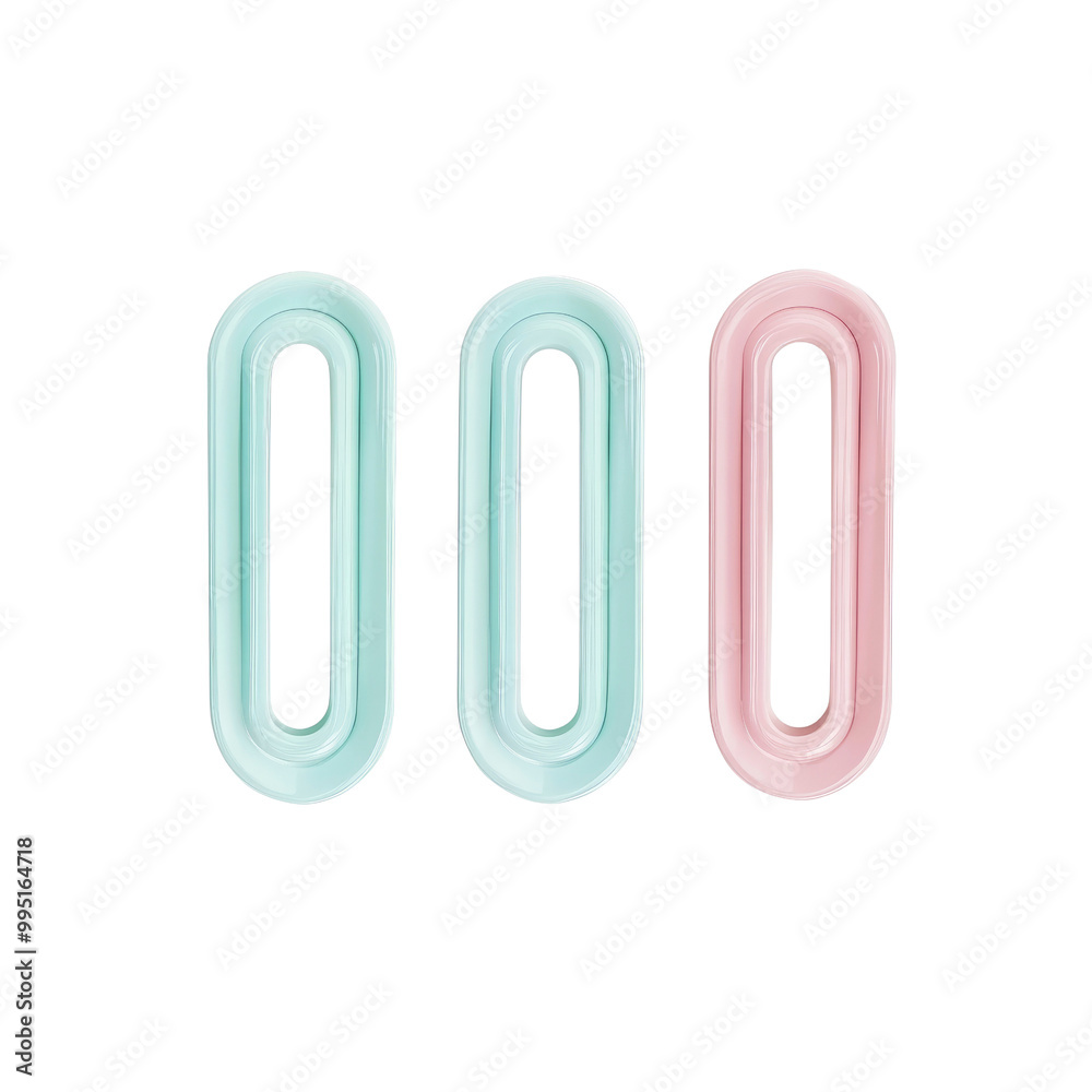 Three pastel colored oval shapes Three pastel colored oval shapes