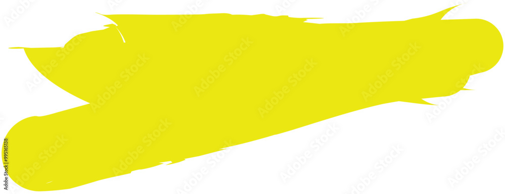 Hand drawn highlight marker lines. Marker yellow streaks. Brush line Hand drawn highlight marker lines. Marker yellow streaks. Brush line