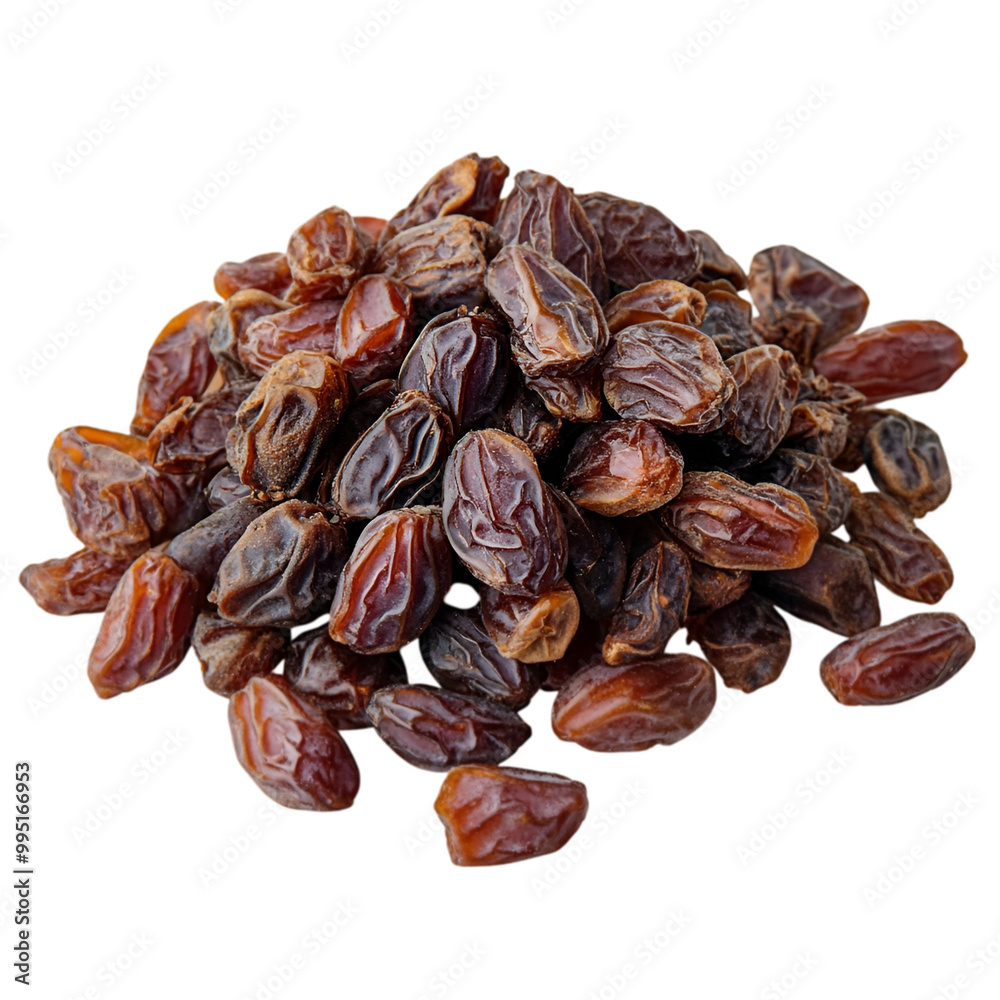Fruit dates PNG cutout isolated on white and transparent background.