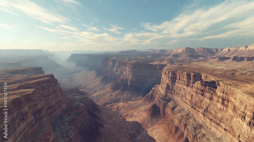 Majestic Grand Canyon Vista, a sweeping view showcasing the immense geological formations, intricate layers of rock, and towering cliffs under a vast sky Majestic Grand Canyon Vista, a sweeping view showcasing the immense geological formations, intricate layers of rock, and towering cliffs under a vast sky