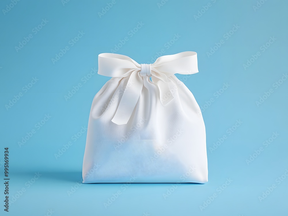 white gift bag with ribbon white gift bag with ribbon