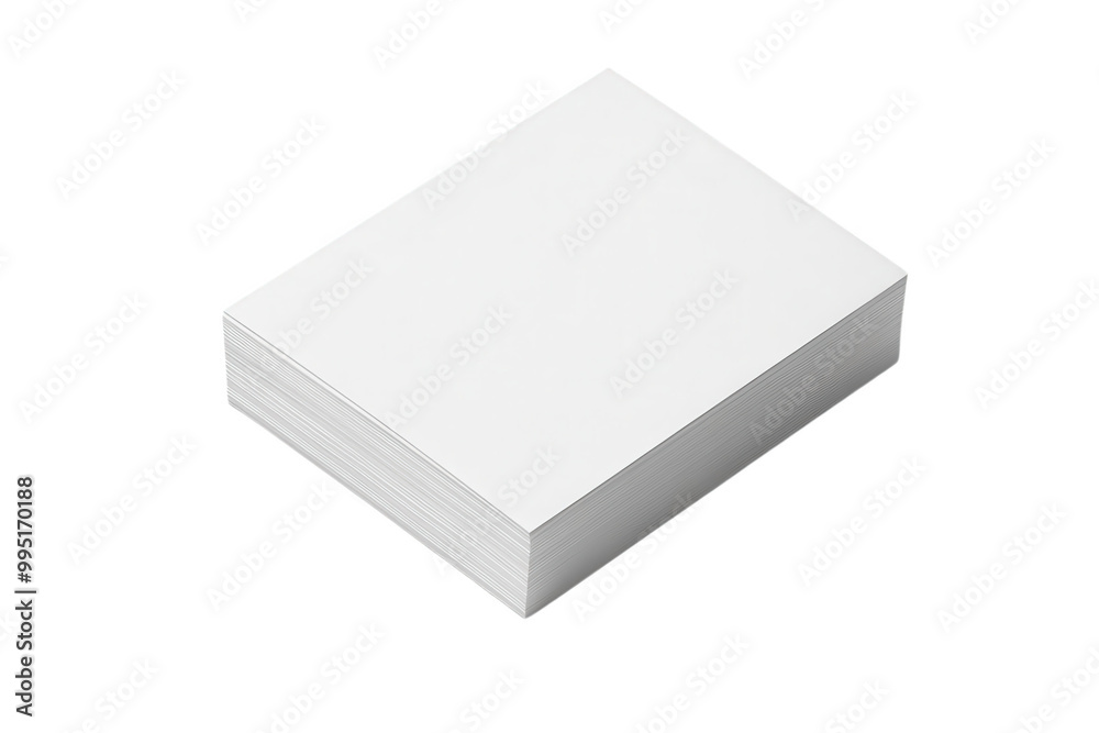 Stack of blank paper sheets isolated. Stack of blank paper sheets isolated.