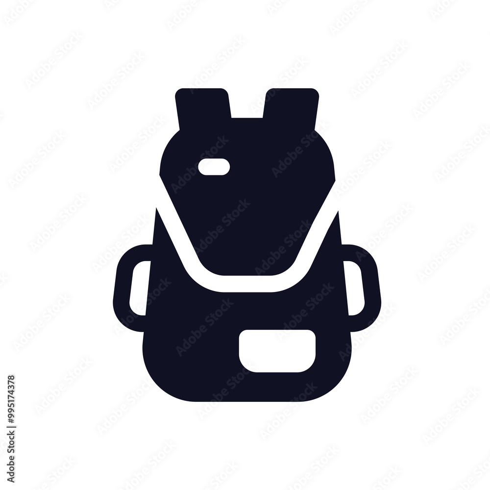 School & Student Icon Glyph Style