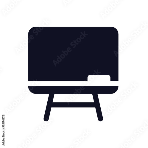 School & Student Icon Glyph Style