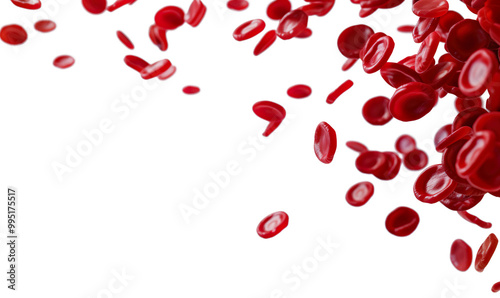 Blood cell red 3d background vein flow platelet wave cancer medicine artery abstract on a transparent background