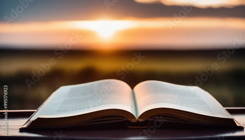 open book on the beach