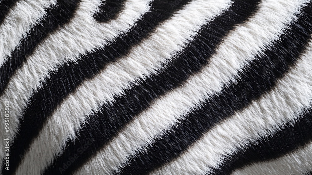 Close-up Zebra Stripes - Black and White Close-up Zebra Stripes - Black and White