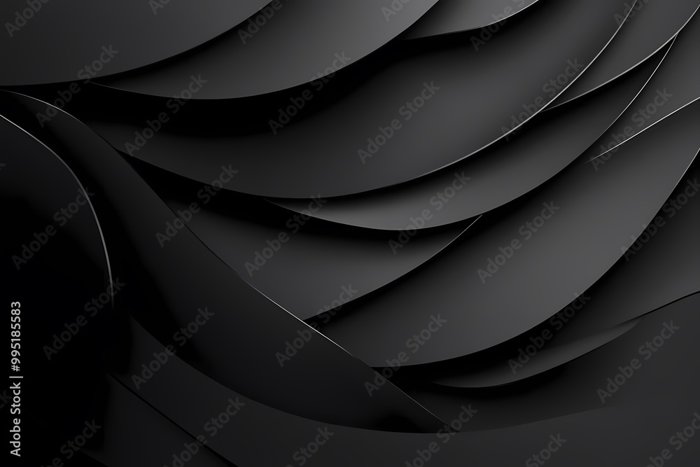 Obraz premium Deep Charcoal Sleek Background Design