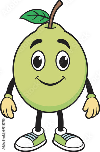 green apple cartoon