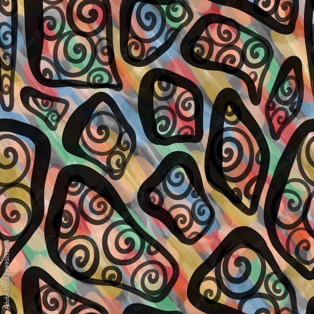 Naklejka premium seamless floral pattern