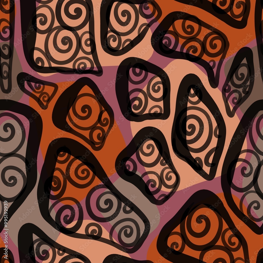 Naklejka premium seamless floral pattern