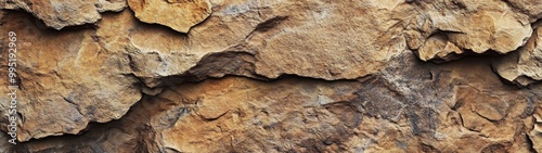 Rugged Sandstone Texture, showcasing the weathered, earthy tones and intricate patterns of a rough sandstone surface, highlighting its natural beauty and geological history.
